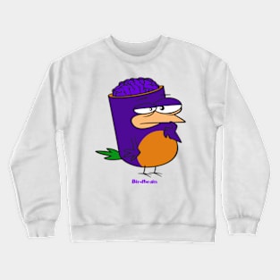 Birdbrain Design for Bird Lovers Crewneck Sweatshirt